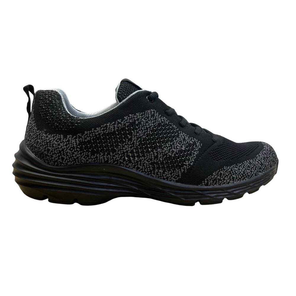 Align Men’s Black & Gray Knitted Pattern Athletic Tabor Sneakers Size 11M